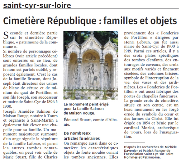 CimetiÈre république : familles et objets