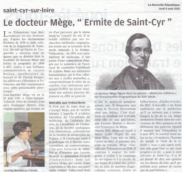 Le Docteur MÈge, “Ermite de Saint-Cyr”