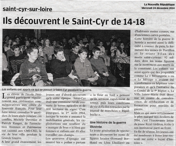 Ils dÉcouvrent le Saint-Cyr de 14-18