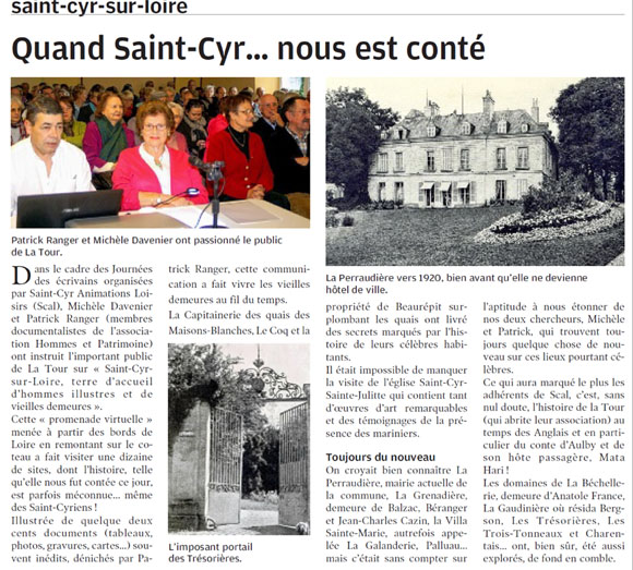 Quand Saint-Cyr… nous est contÉ